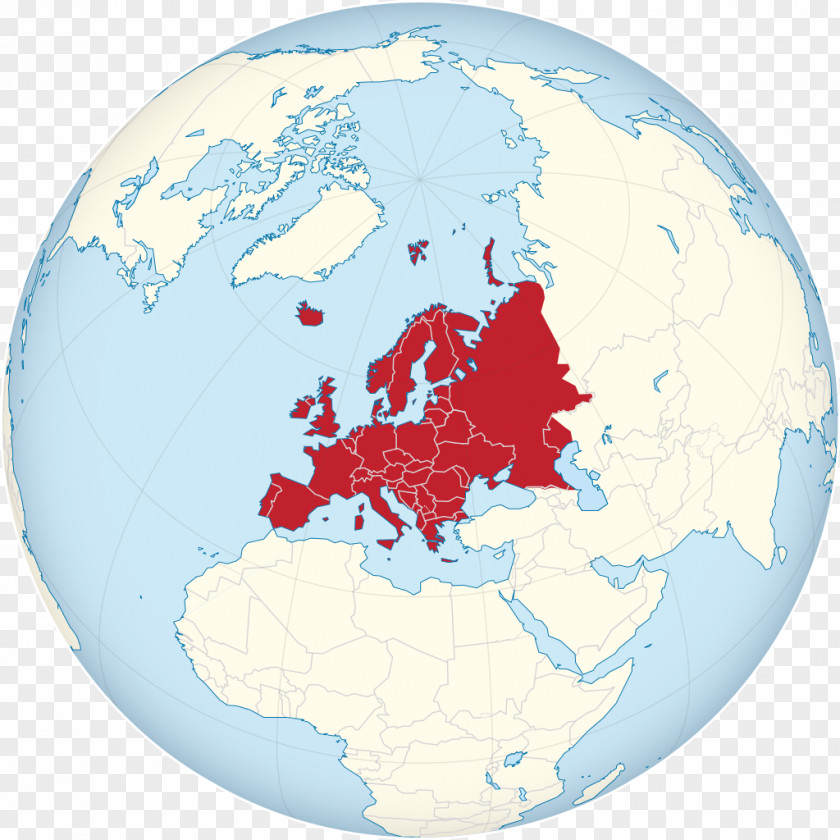 European Elements Union Globe World Map PNG