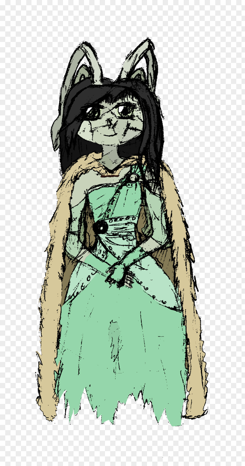 Evil Queen Once Upon A Time Costume Design Homo Sapiens Teal Sketch PNG