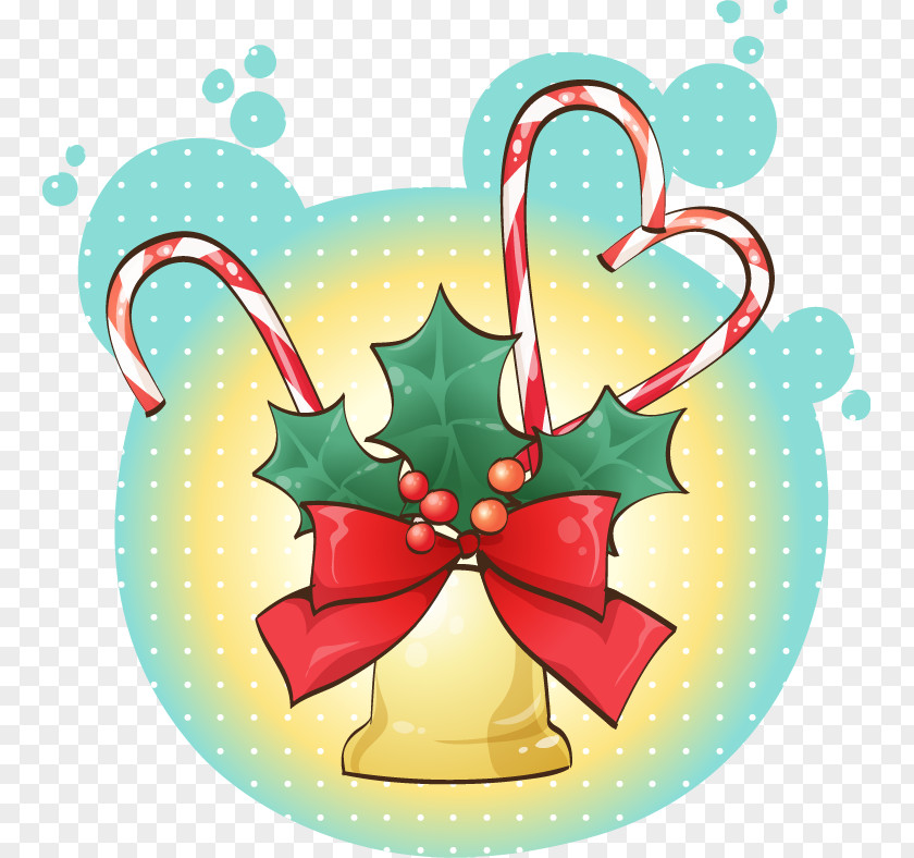 Hand-painted Blue And Golden Bell Dream Christmas Decoration Jingle PNG