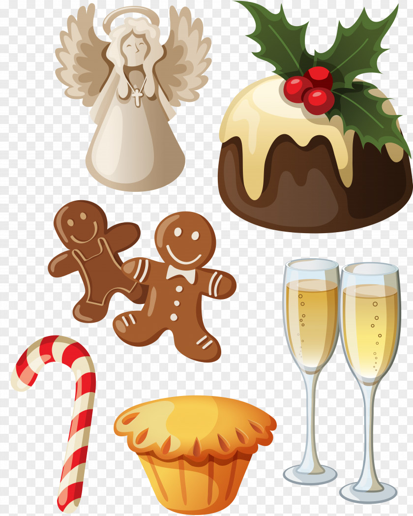 Christmas Mince Pie Pudding Dinner Clip Art PNG