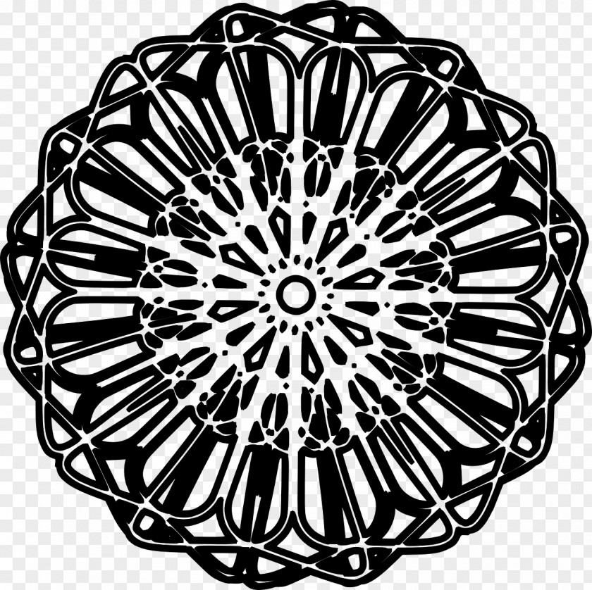 Hiasan Black And White Ornament Clip Art PNG