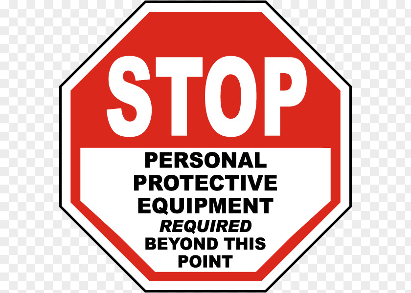 Personal Protective Equipment Stop Sign Traffic Royalty-free Clip Art PNG