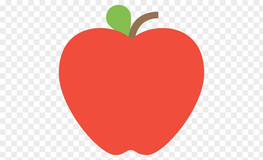 Red Apple Color Emoji Thumb Signal Text Messaging SMS PNG