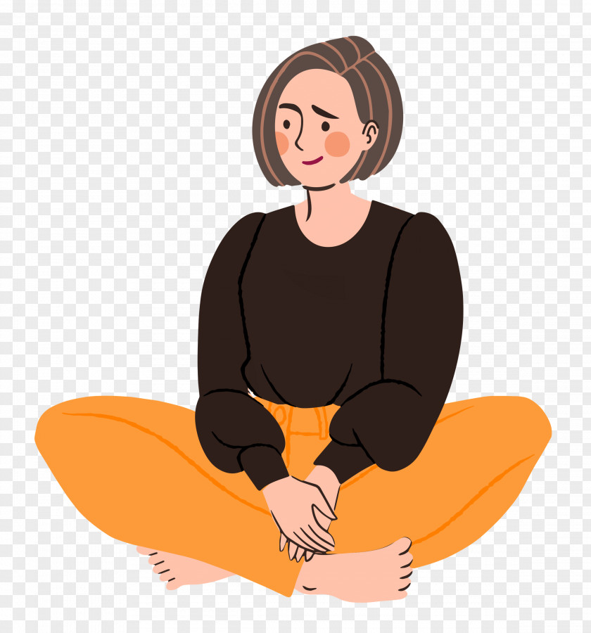 Sitting Lady Woman PNG