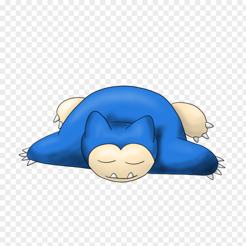 Snorlax Cobalt Blue Marine Mammal Animated Cartoon PNG