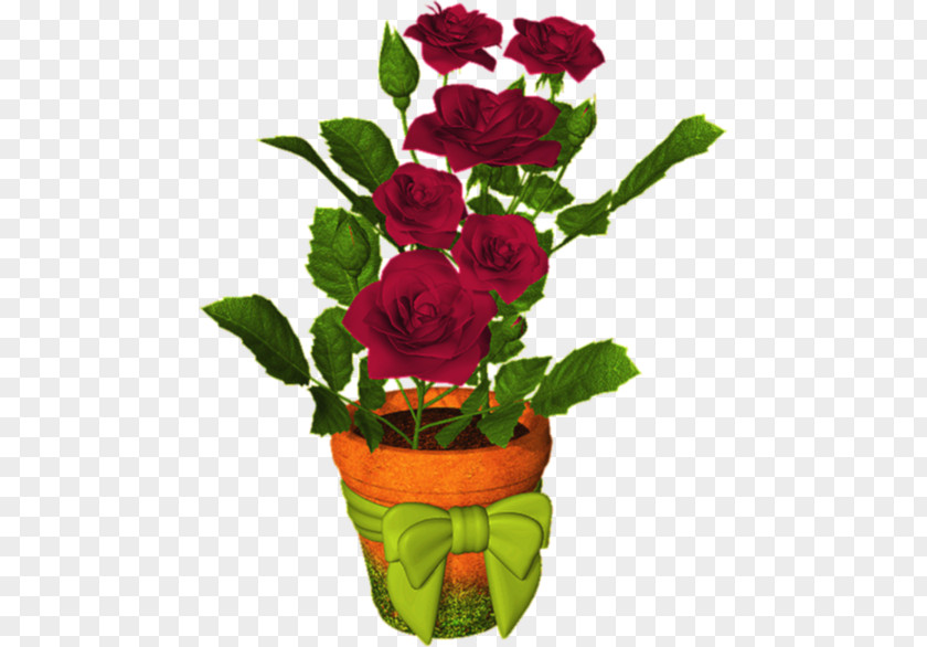 Birthday Garden Roses Decoupage Floral Design Paper Art PNG