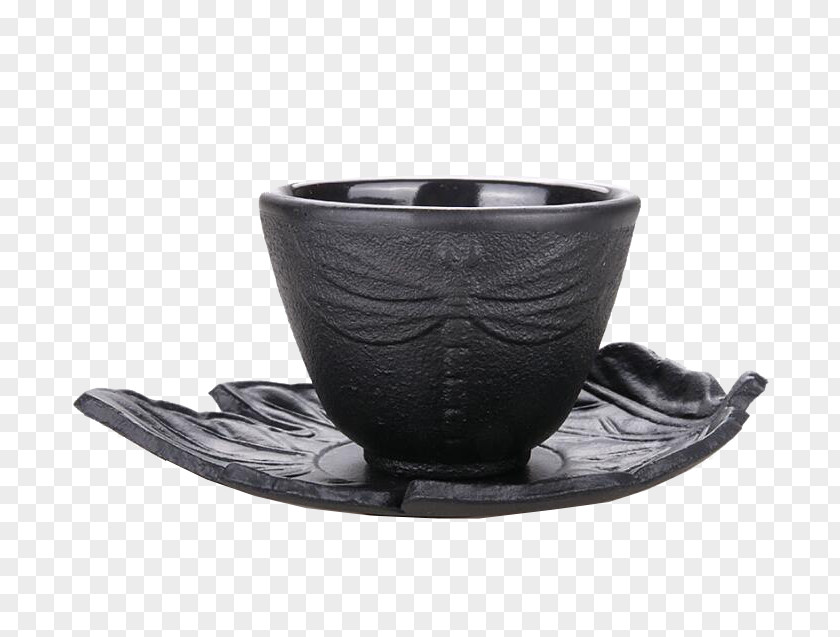 Black Tea Cup Coffee Ceramic Saucer PNG