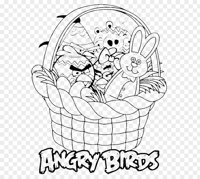 Color Birds Easter Bunny Angry Star Wars Egg Coloring Book Basket PNG