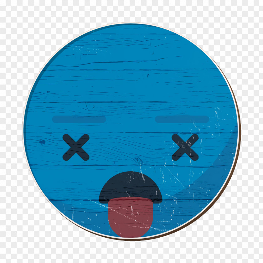 Electric Blue Turquoise Dead Icon Kill Smile PNG