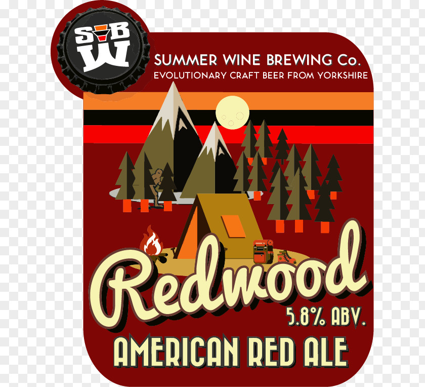 Redwood Pale Ale Brand Logo Oregon PNG