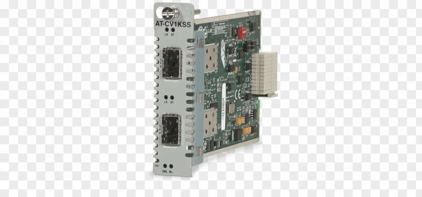 SFP (mini-GBIC) / Small Form-factor Pluggable TransceiverOthers TV Tuner Cards & Adapters Network Allied Telesis Converteon AT-CV1KSS Media Converter PNG
