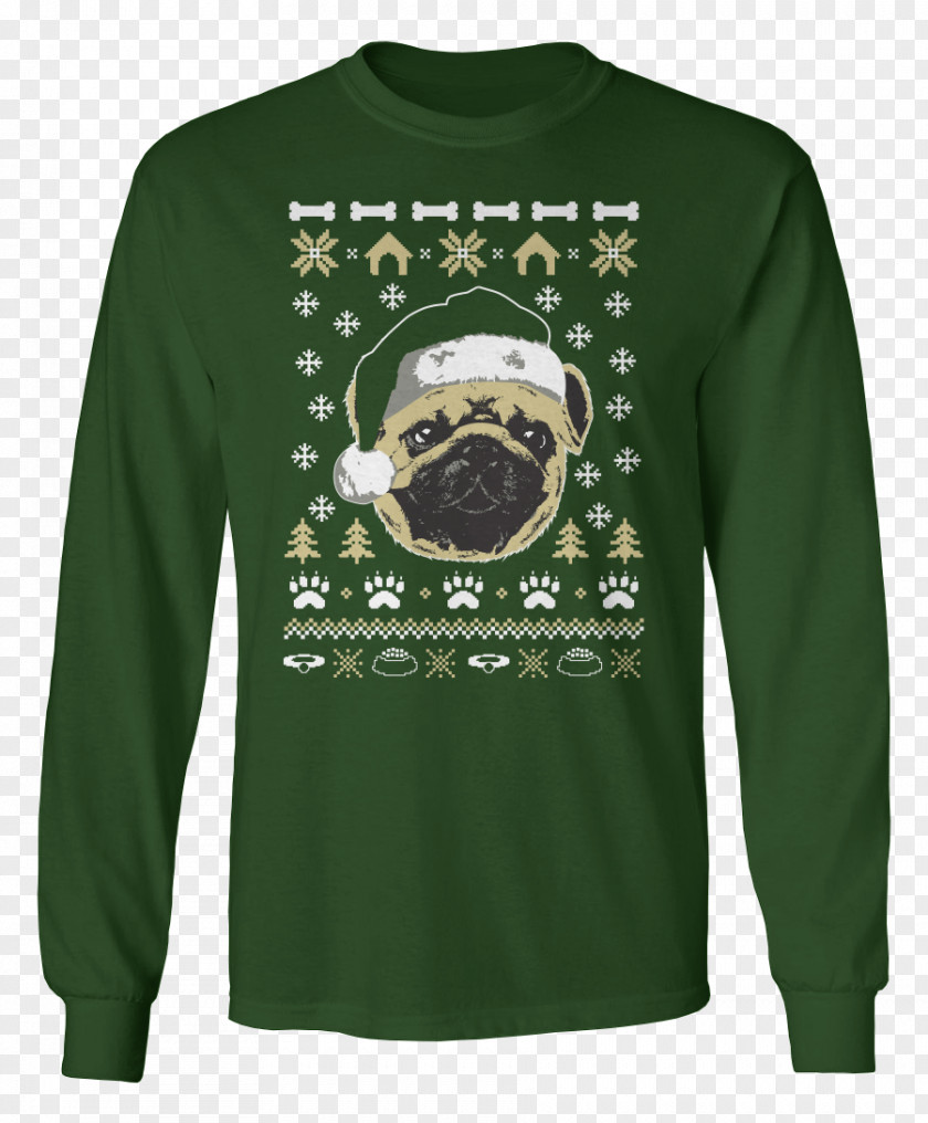 Ugly Pug T-shirt Christmas Jumper Hoodie Sleeve PNG