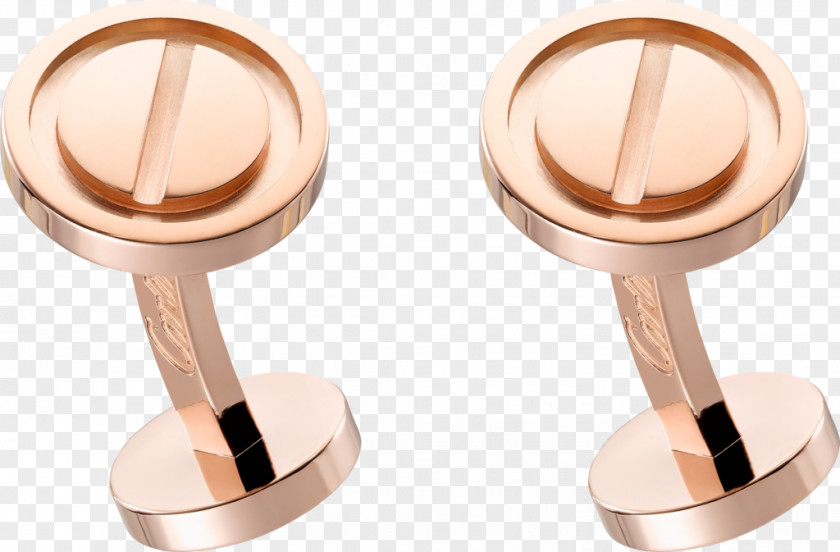 Cufflink Colored Gold Silver Cartier PNG