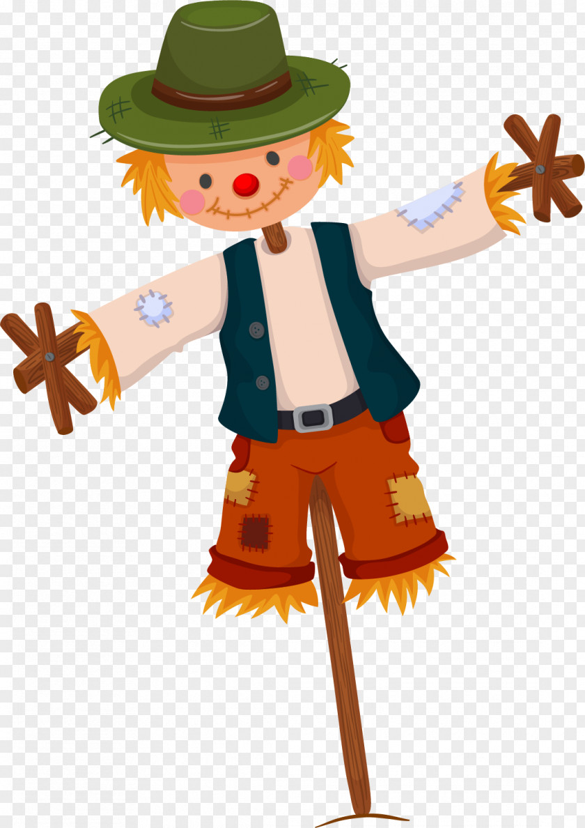 Wheat Straw Scarecrow Royalty-free Stock Illustration PNG
