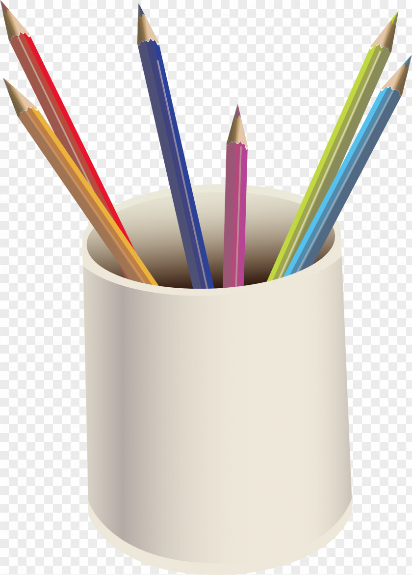 Pen Vector Element Pencil Brush Pot PNG