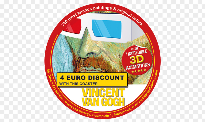 Van Gogh Matdesign Bierviltjes B.V. Coasters Museum Musée D'Orsay Email PNG