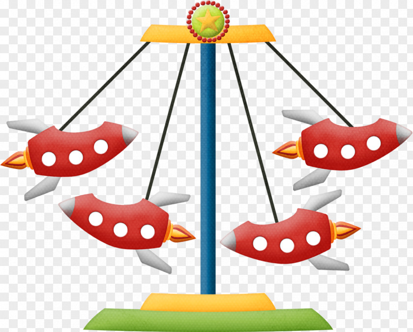 Cartoon Theme Park Amusement Fair Carousel Clip Art PNG