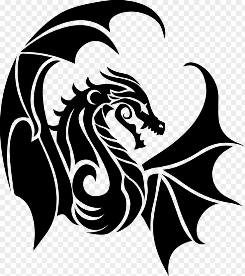 Dragon Logo Day Spa Art PNG