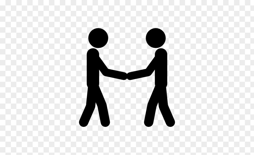 Fighting Handshake Stick Figure Holding Hands PNG