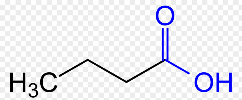 Butyric Acid Chemical Structure Structural Formula Skeletal PNG acid structure formula formula, creative formulas clipart PNG