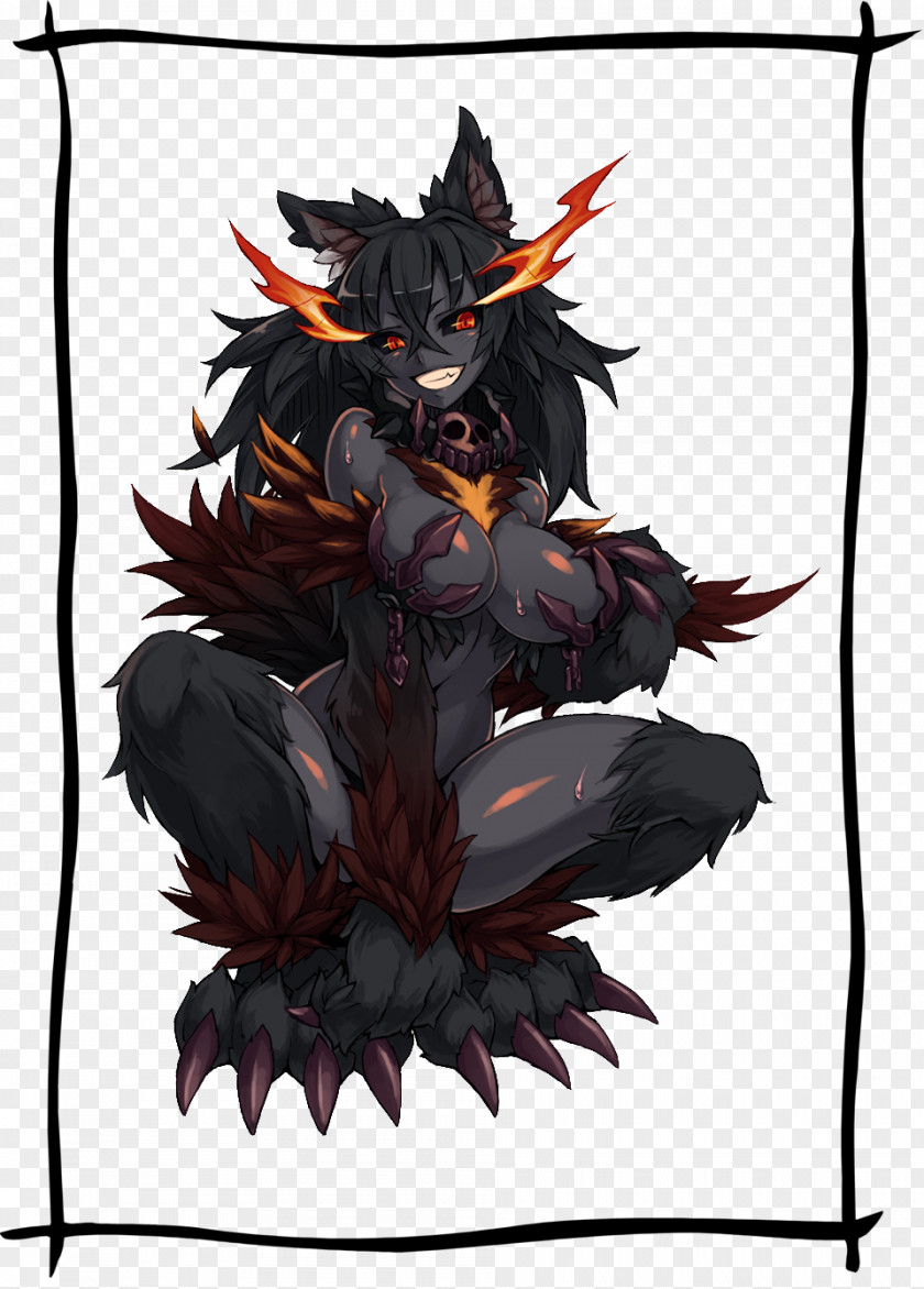 Dog Hellhound Demon Female Monstergirl PNG