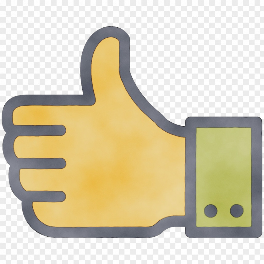 Gesture Hand Yellow Background PNG