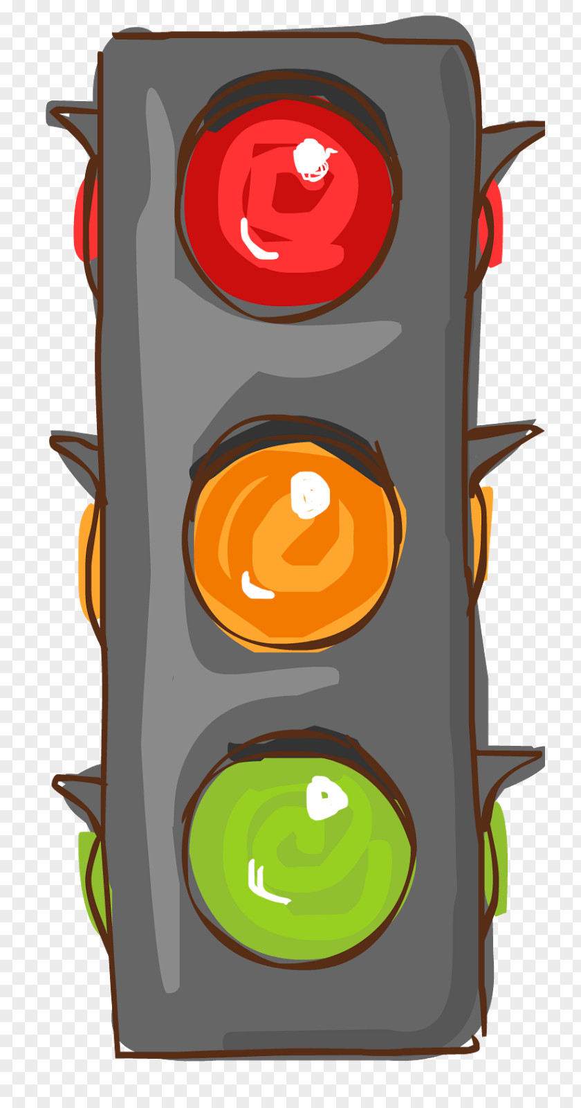 Traffic Light Cartoon PNG