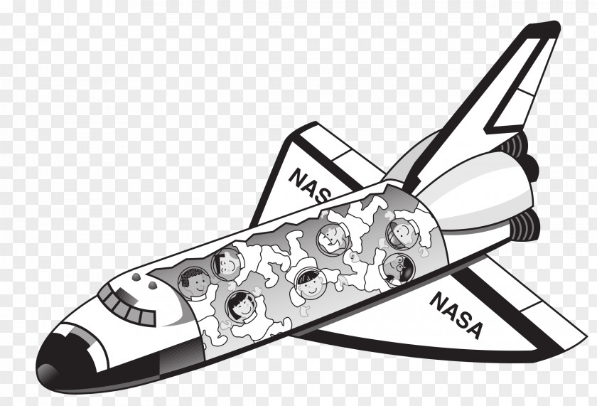 Black Spaceship Cliparts Space Shuttle Program International Station Clip Art PNG