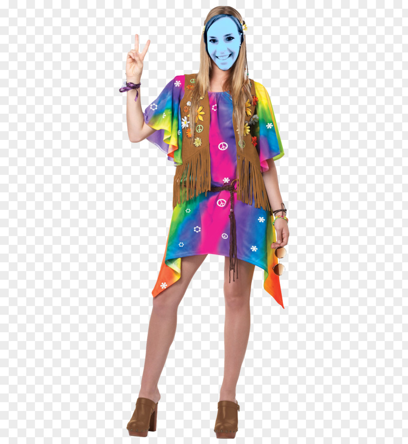 Child Costume Party Groovy Girls Halloween Hippie PNG