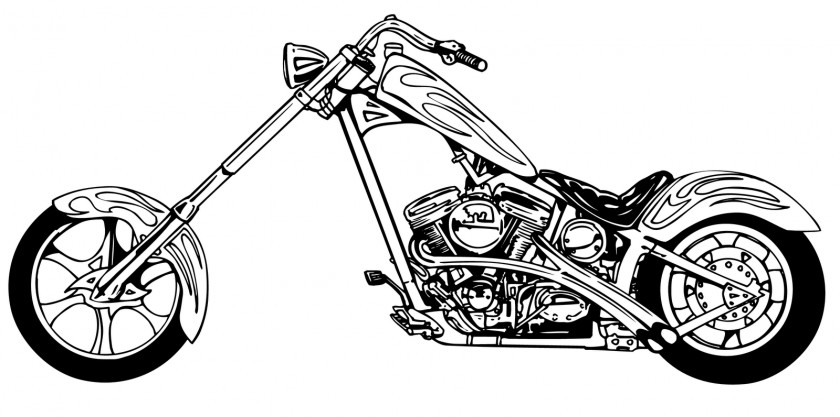 Harley Silhouettes Cliparts Tony Chopper Motorcycle Harley-Davidson Clip Art PNG