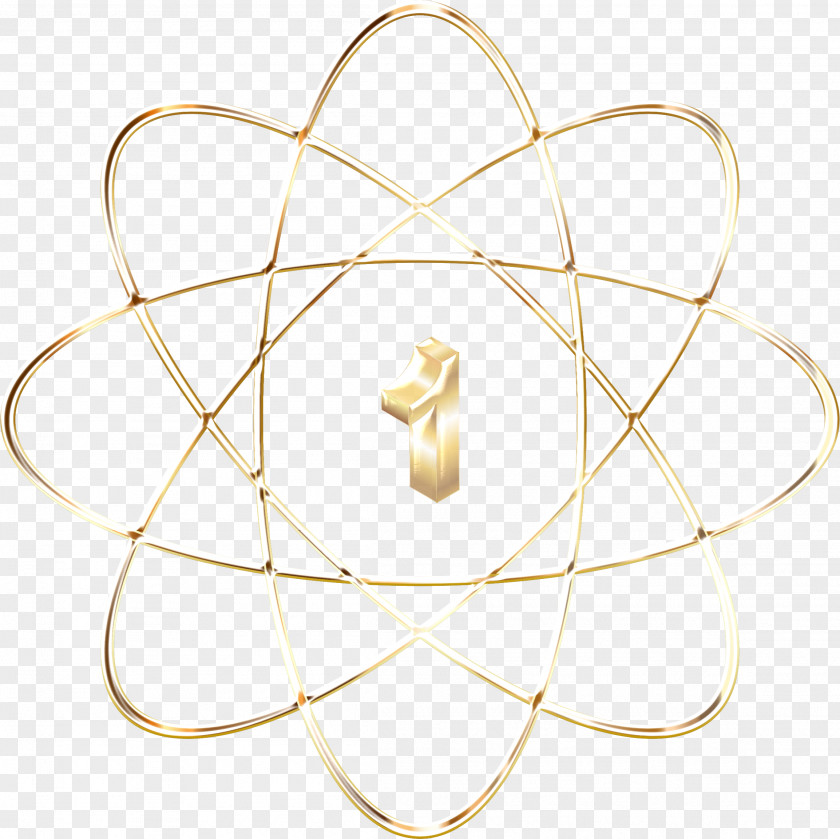 Drawing Background Atomic Number Gold Bohr Model PNG