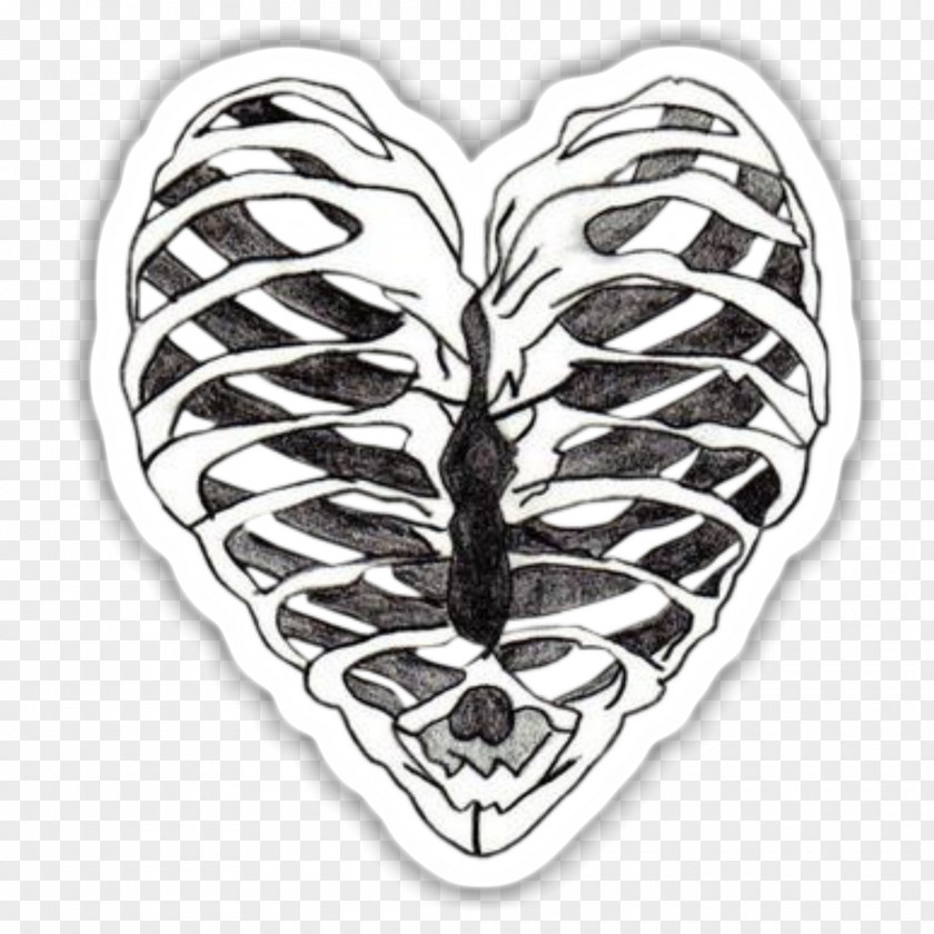 Rib Cage Tattoo PNG