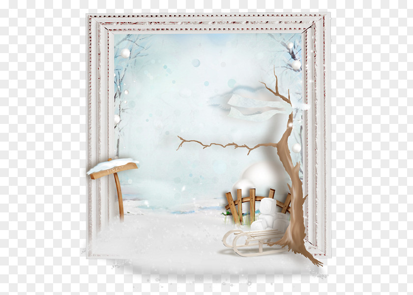Creative Wall Painting Winter Designer Clip Art PNG