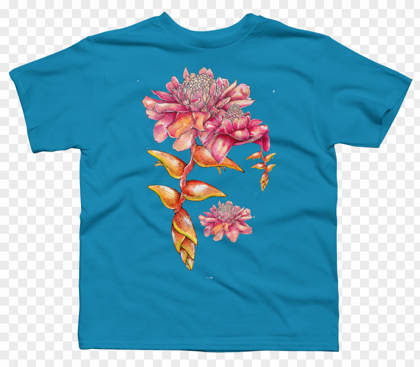 Floral Shirt Printed T-shirt Hoodie Sleeve PNG