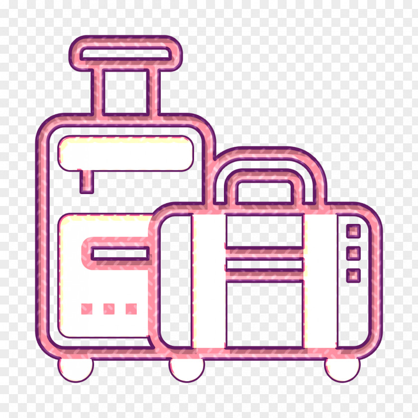 Hotel Services Icon Luggage Travel PNG