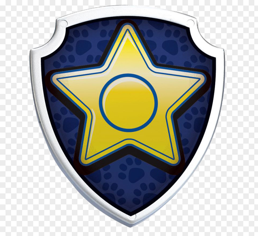 Paw Patrol Badge Chase Bank Police Birthday PNG