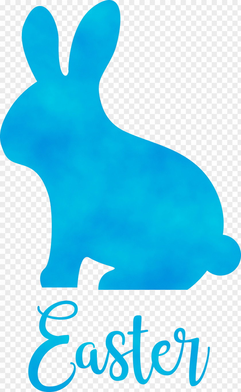 Turquoise Aqua Teal Animal Figure Rabbit PNG