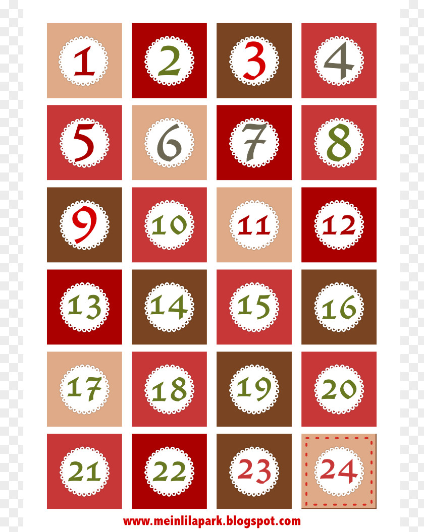 Christmas Countdown Cliparts Advent Calendar Clip Art PNG