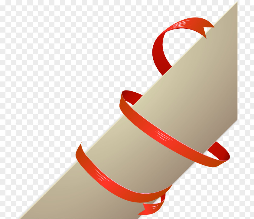 Vector Painted Red Ribbon Photography PNG