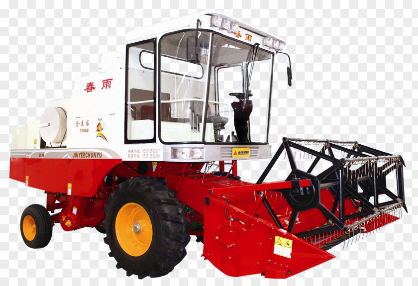 Wheat Harvester Shandong Combine Agricultural Machinery PNG