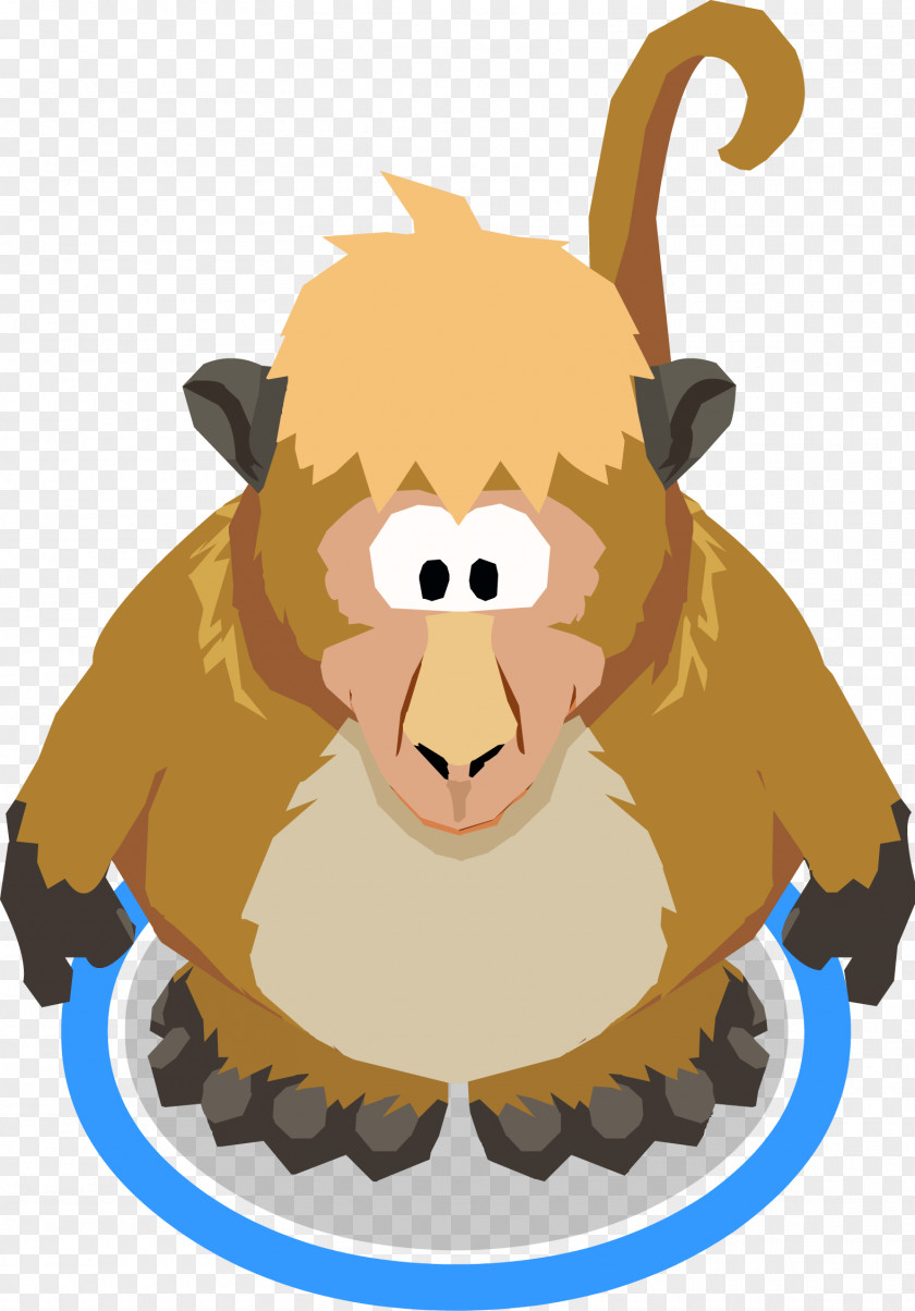 Wildlife Snout Monkey Cartoon PNG