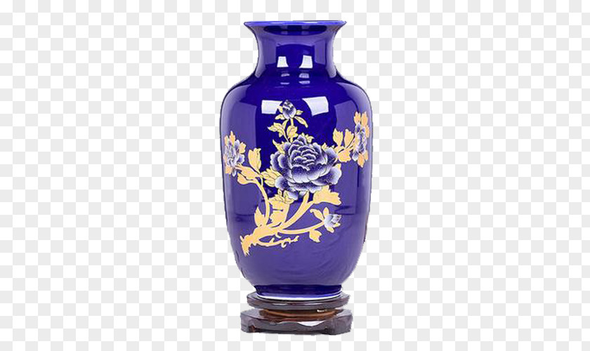 Blue Bottle Gourd Jingdezhen Vase Ceramic PNG