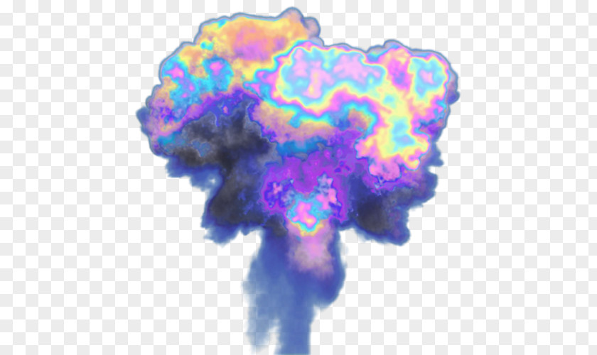 Electric Blue Violet Explosion Cartoon PNG
