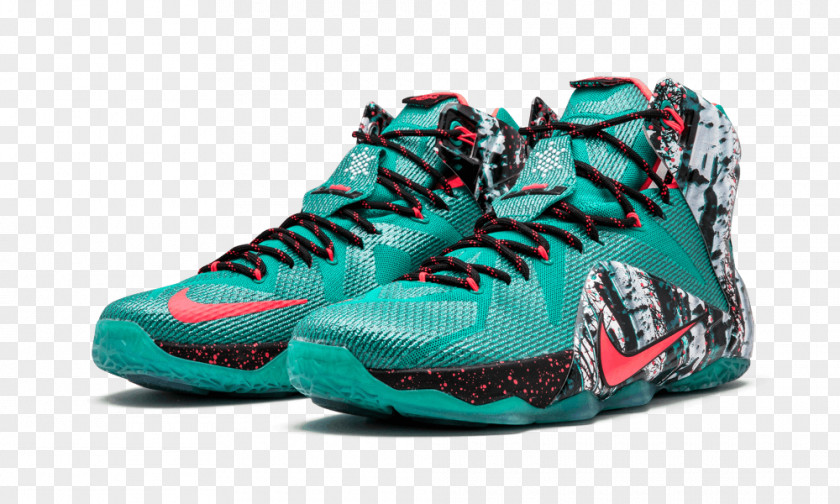 Emerald Green/Hyper Punch-dark EmeraldSynthetic10 SportswearNike Sports Shoes Men's Nike Lebron 12 Xmas Akron Birch Basketball PNG