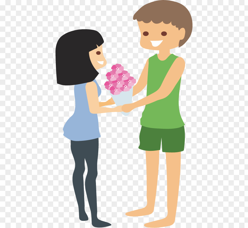 Flat Flowers Couple Girlfriend Significant Other Boyfriend PNG