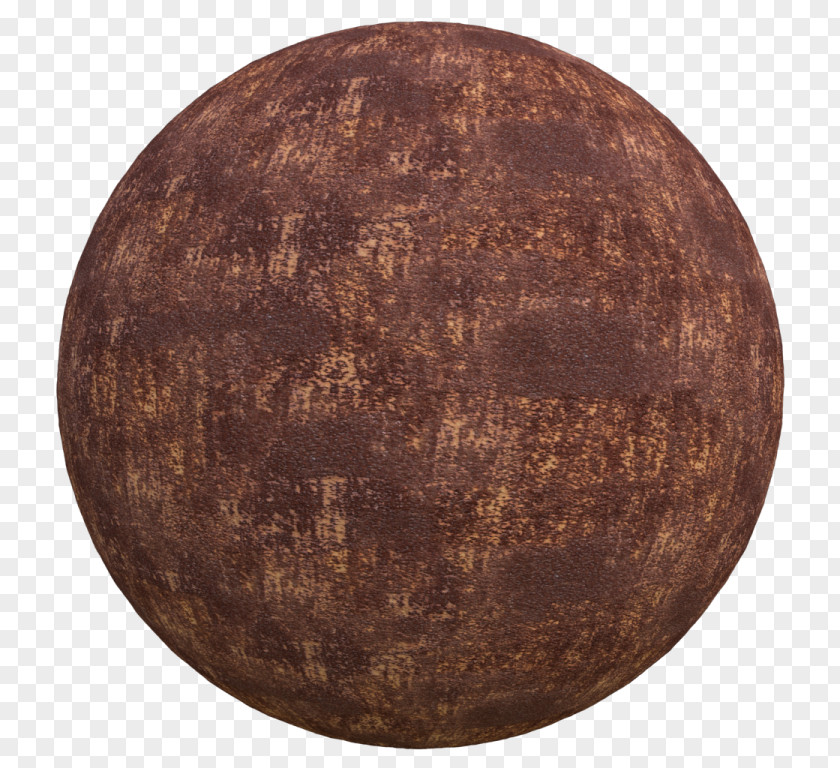 Rusty Metal Texture Background Copper Sphere PNG