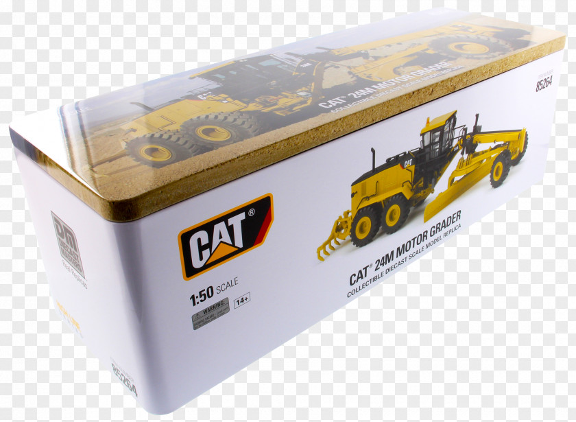 Box Caterpillar Inc. Grader Wheel Tractor-scraper Die-cast Toy PNG