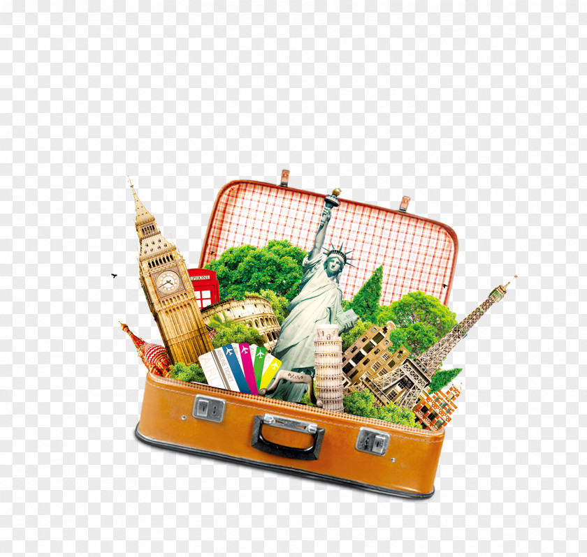 Bring Luggage To Travel Statue Of Liberty Baggage If(we) PNG