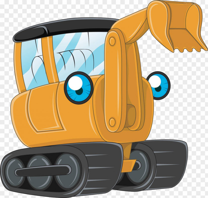 Cartoon Excavator Royalty-free Heavy Equipment PNG