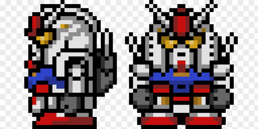 Sprite Pixel Art SD Gundam Zaku PNG